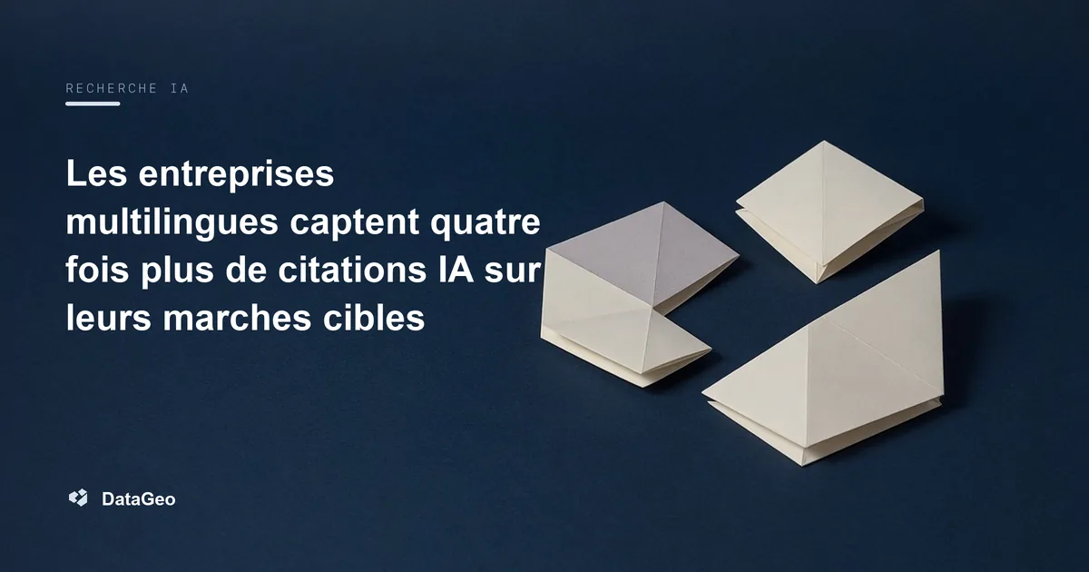 Les entreprises multilingues captent quatre fois plus de citations IA sur leurs marches cibles