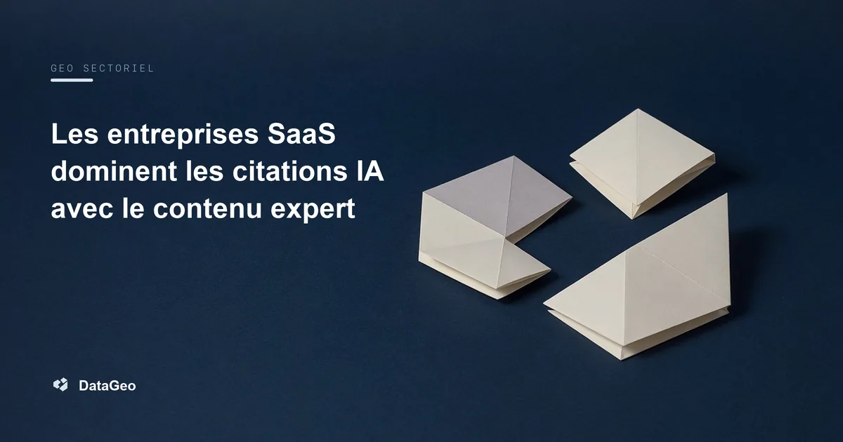Les entreprises SaaS dominent les citations IA avec le contenu expert